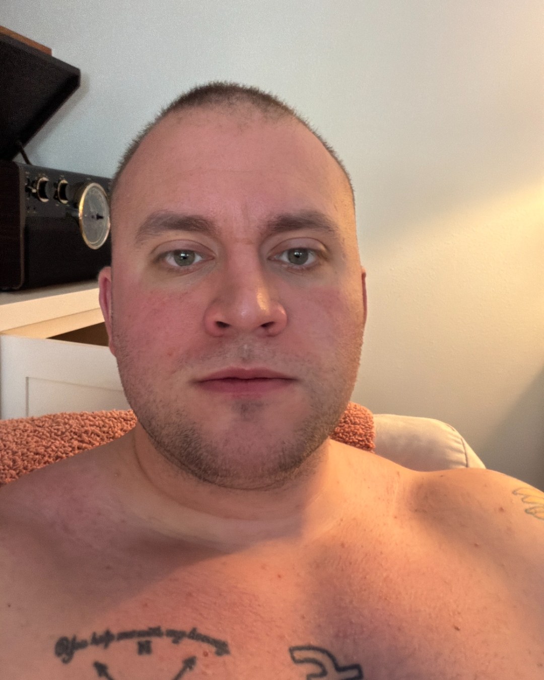 Heston in February 2026, before his six month transformation